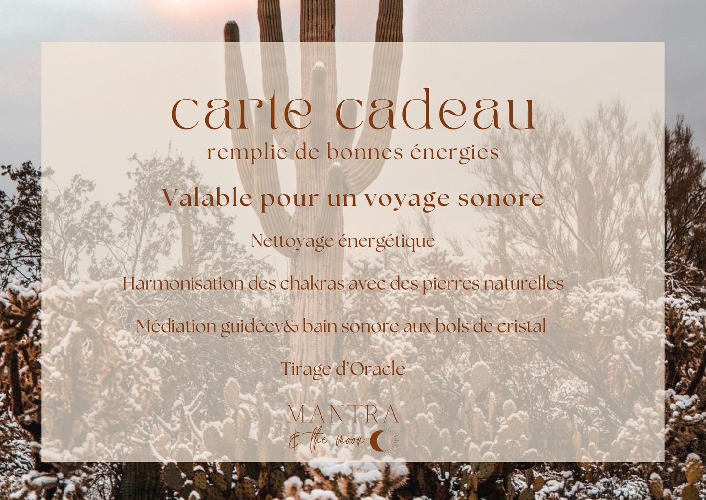 LES CARTES CADEAUX
