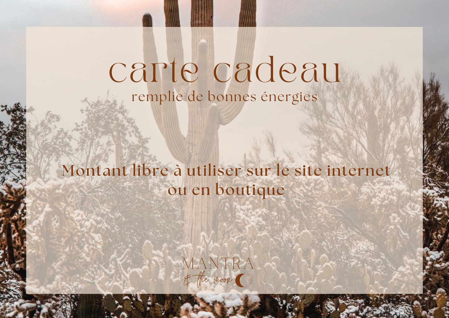 LES CARTES CADEAUX