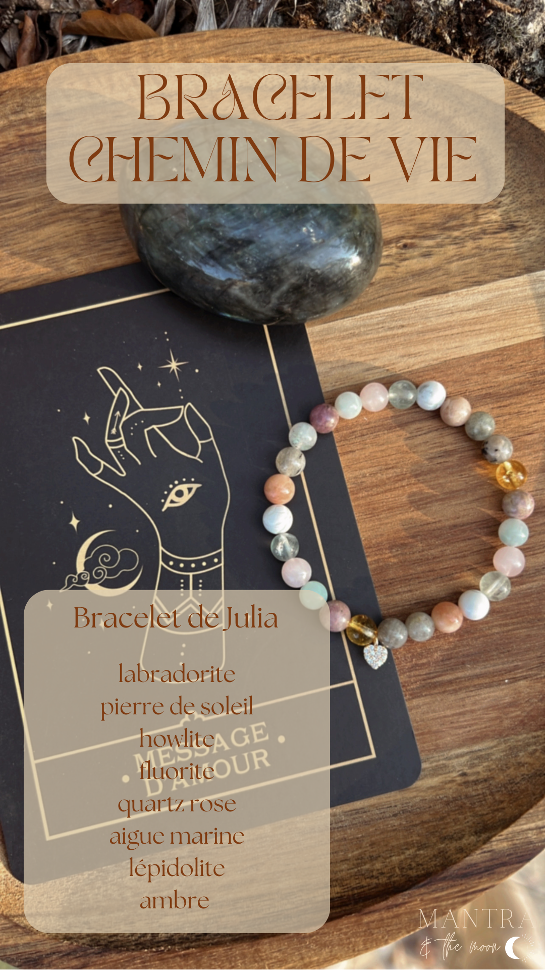 BRACELET CHEMIN DE VIE FEMME AVEC CHARM