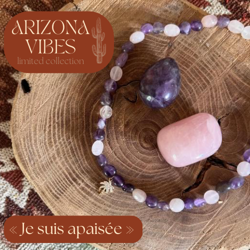 COLLIERS RAS DE COU ARIZONA EN PIERRES NATURELLES