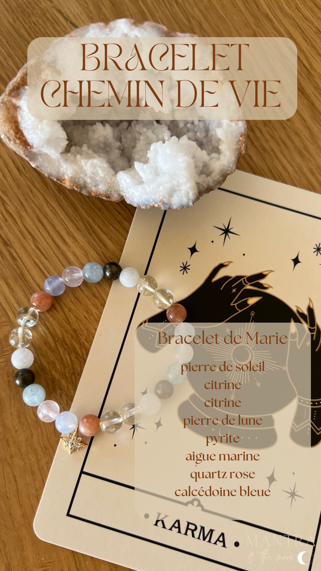 BRACELET CHEMIN DE VIE FEMME AVEC CHARM