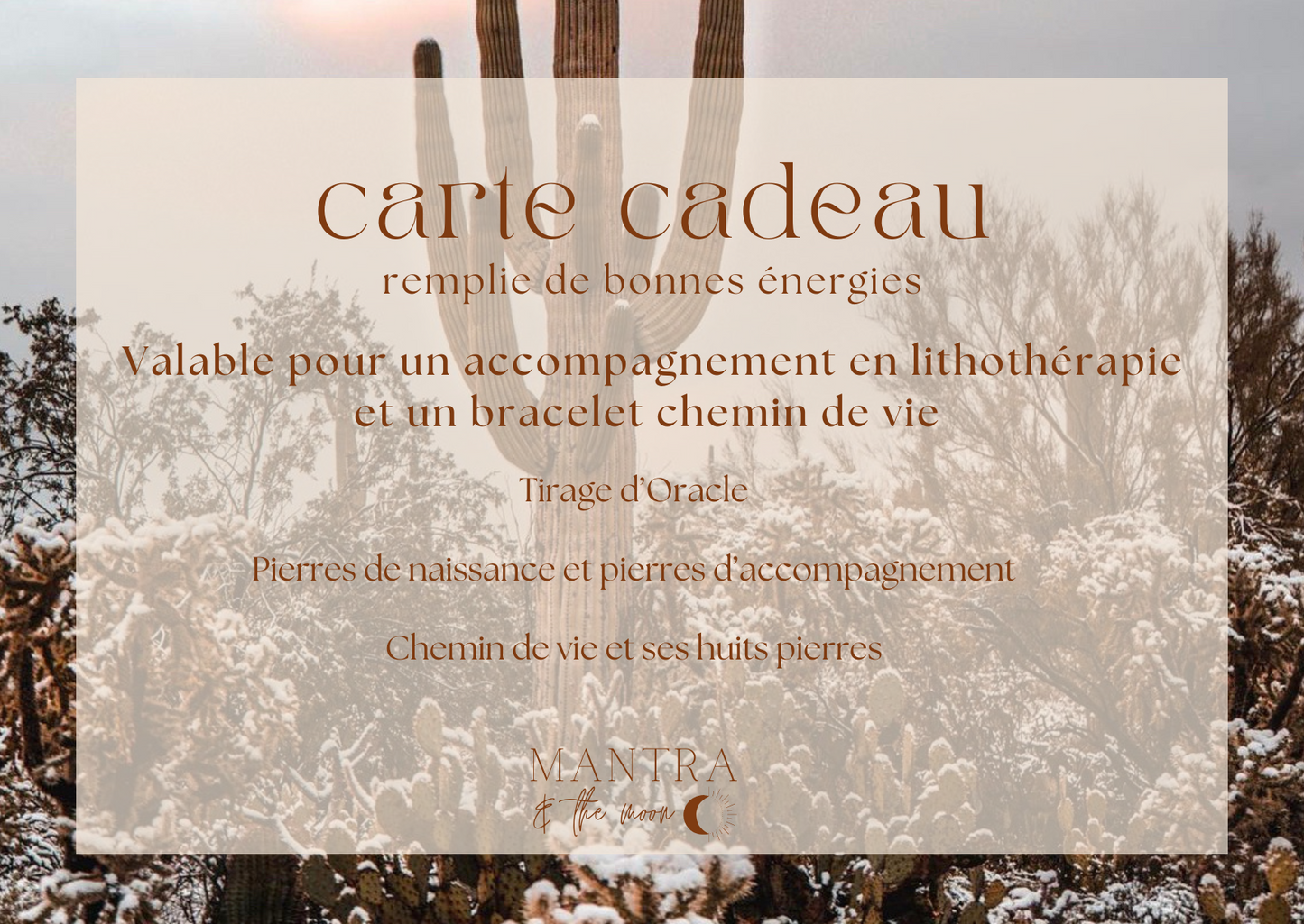 LES CARTES CADEAUX