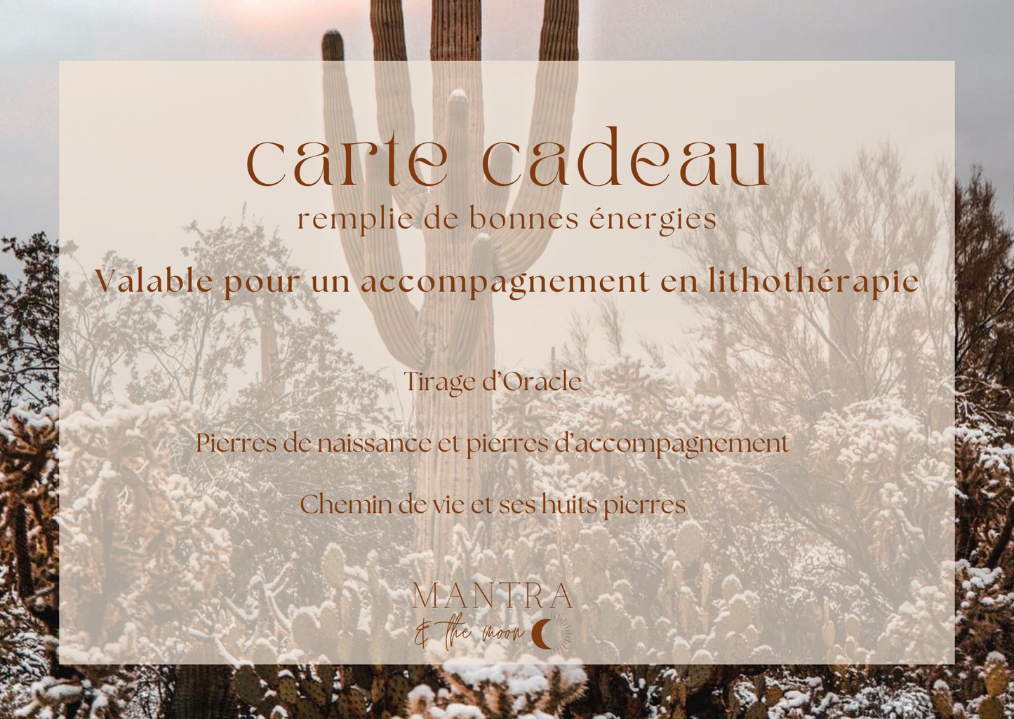 LES CARTES CADEAUX