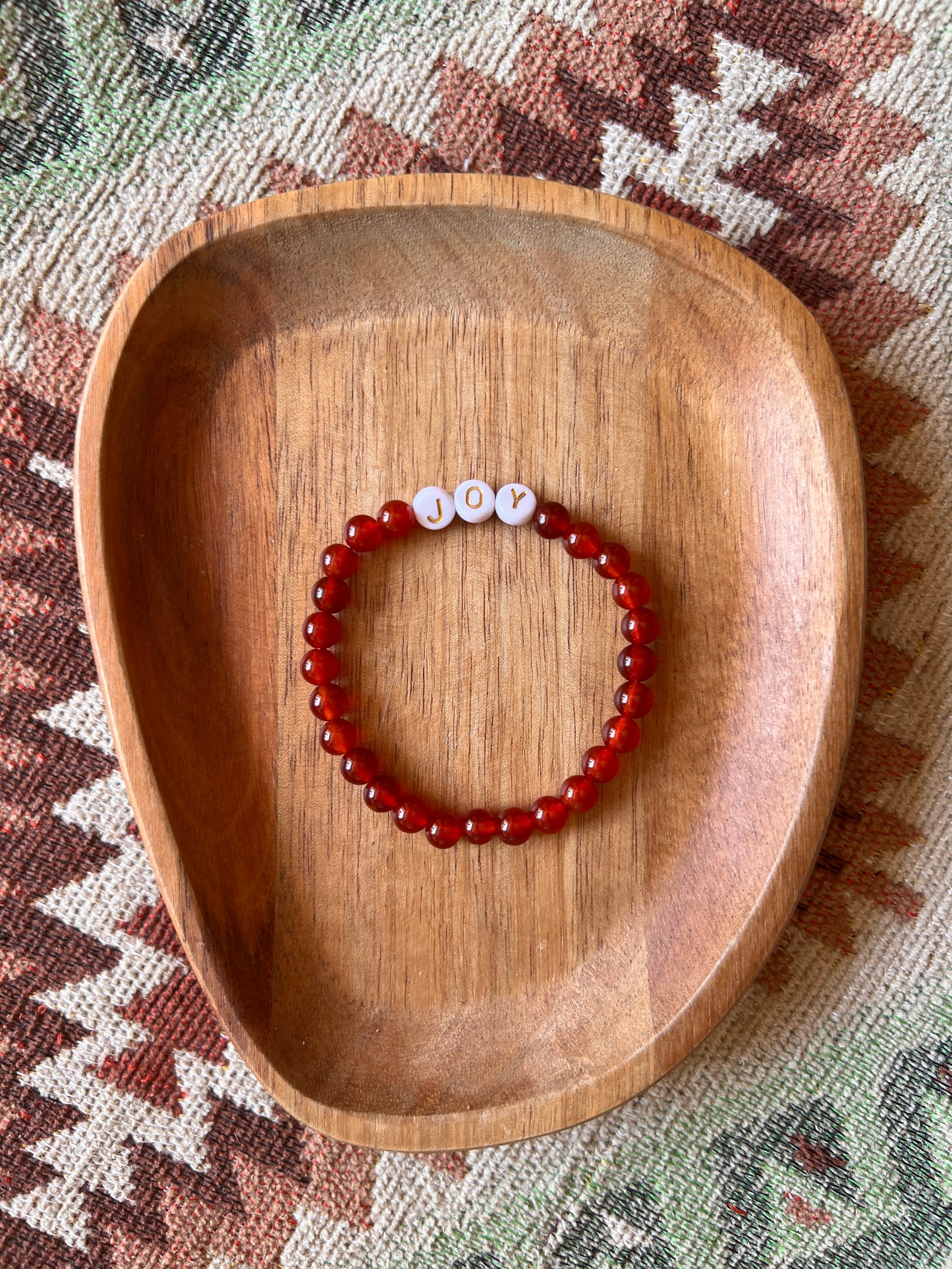 BRACELET EN CORNALINE À PERSONNALISER