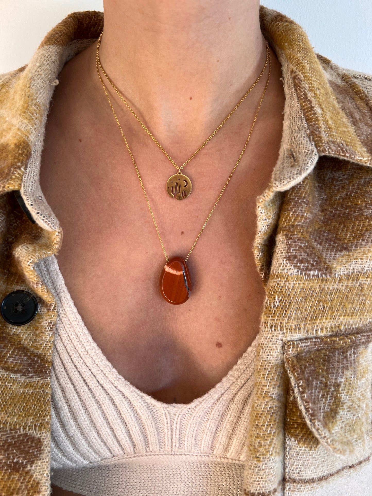 COLLIER UTAH JASPE ROUGE