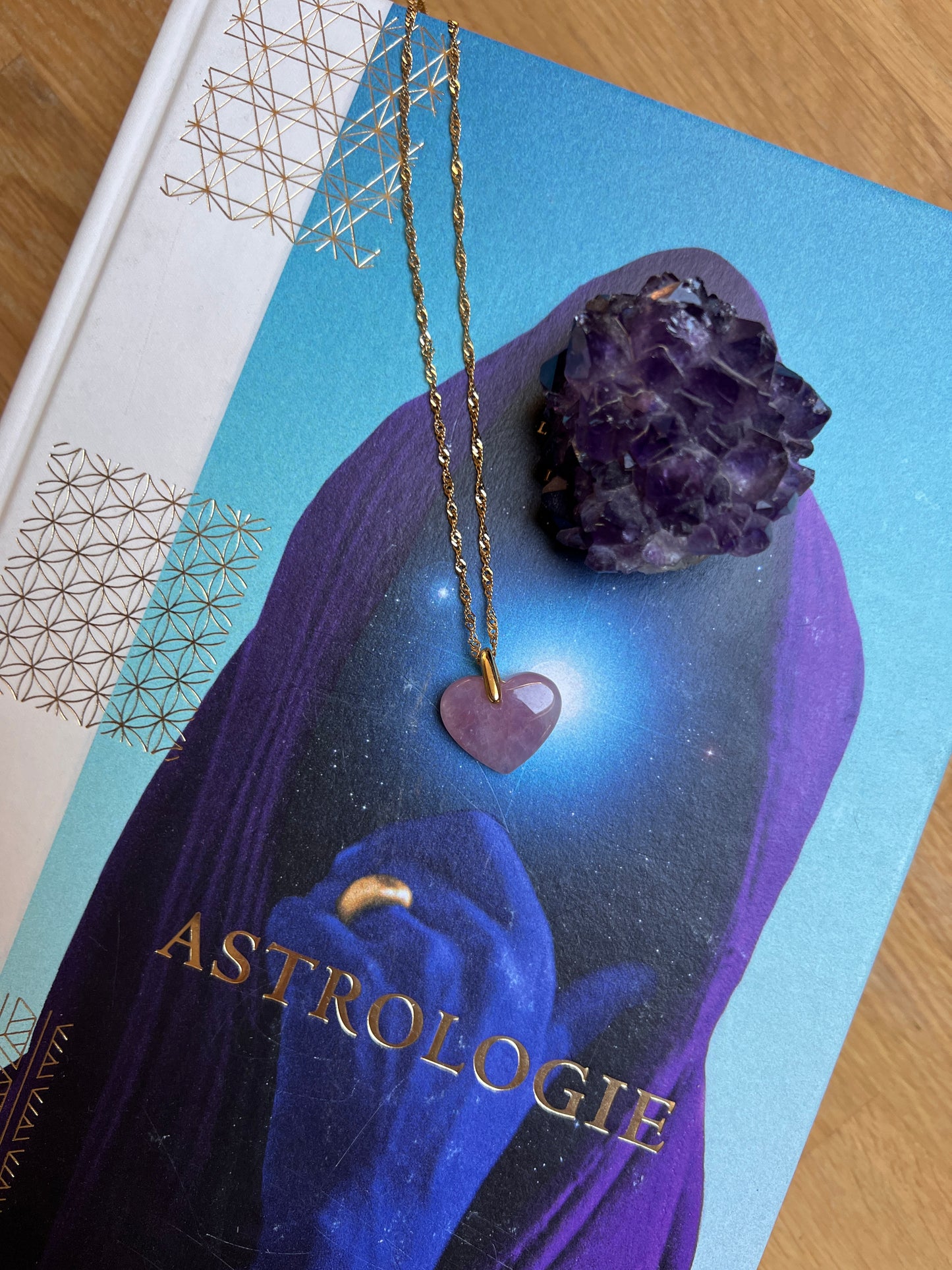 COLLIER TRUE LOVE QUARTZ ROSE