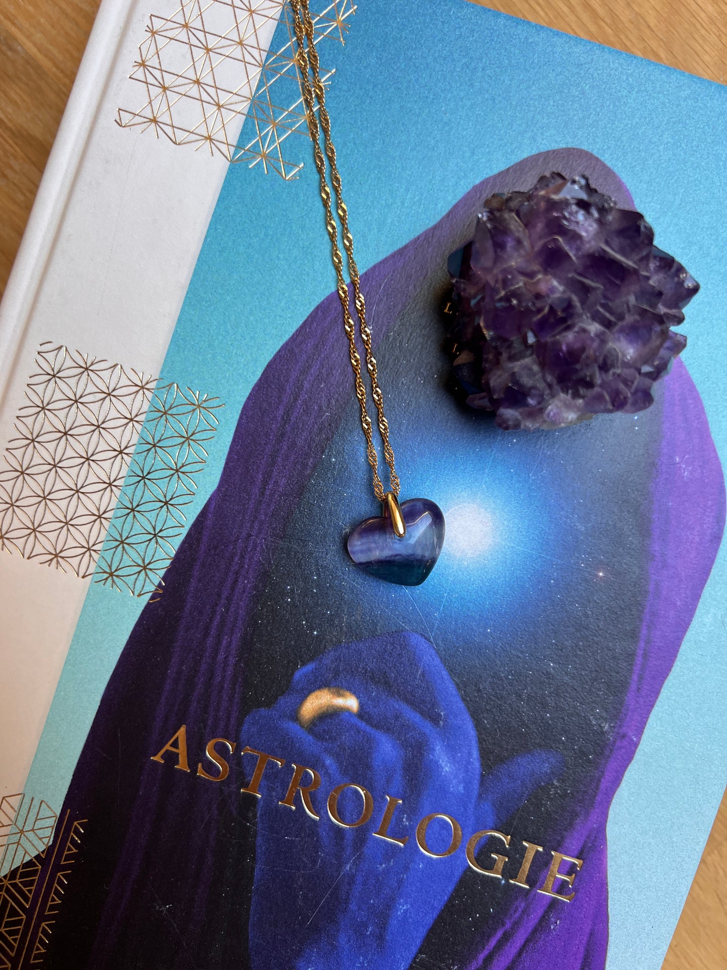 COLLIER TRUE LOVE FLUORITE ARC EN CIEL
